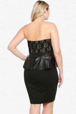 Lace Peplum - Mirror Image Style