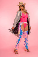 Sequin Pink Festival Chaps