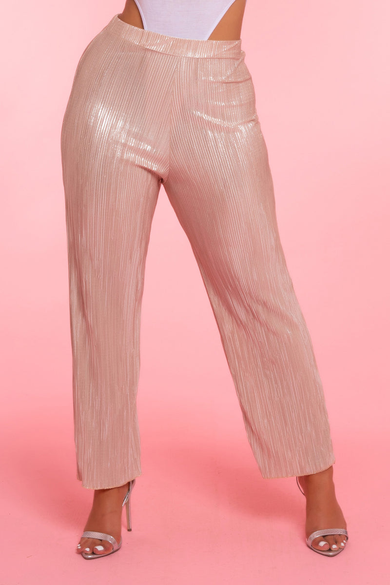 Gold Pleat Trousers