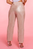 Gold Pleat Trousers