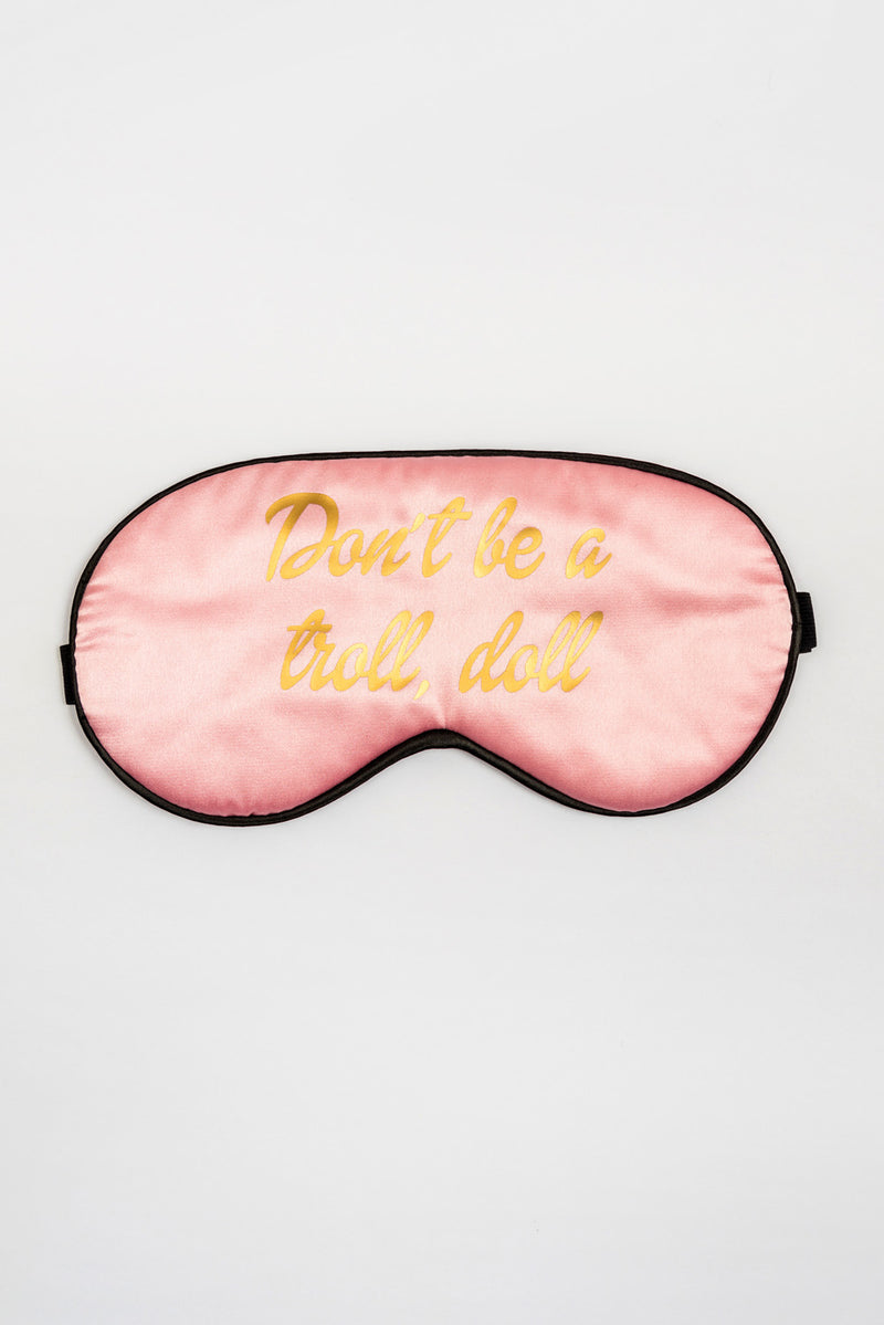 Pink Satin Sleep Eye Mask