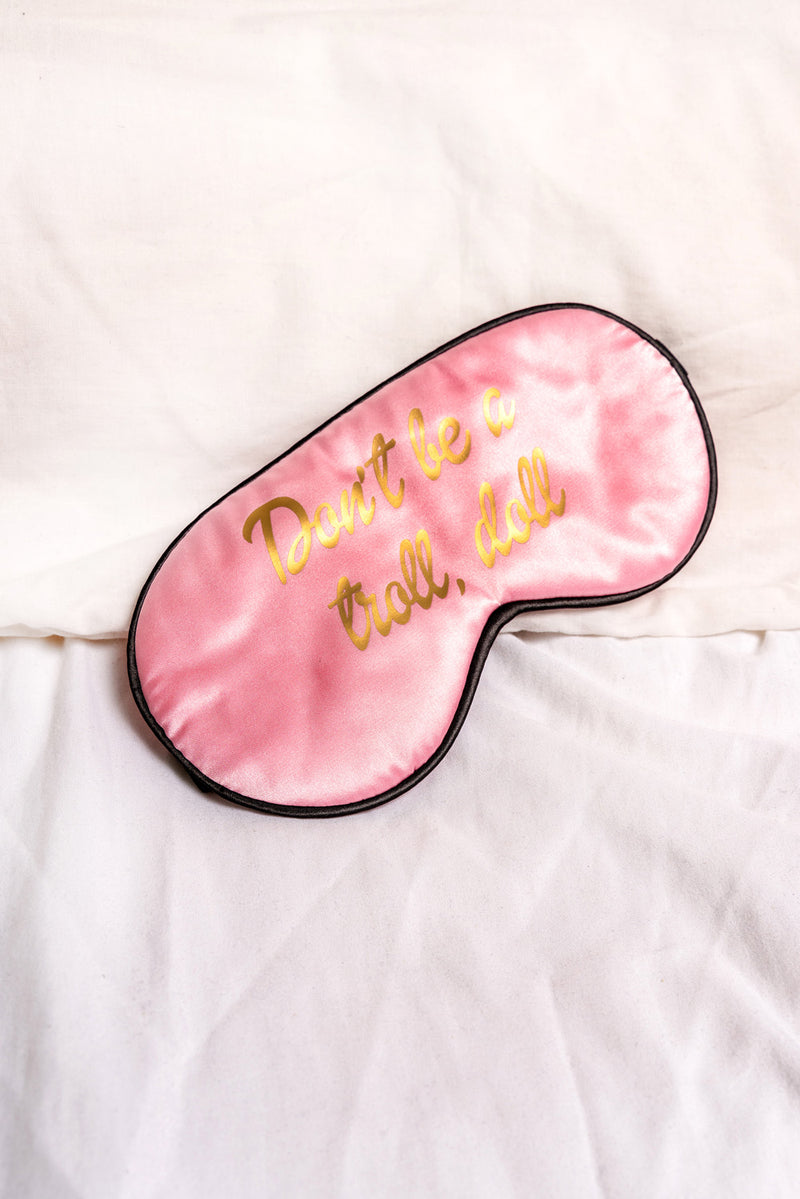 Pink Satin Sleep Eye Mask