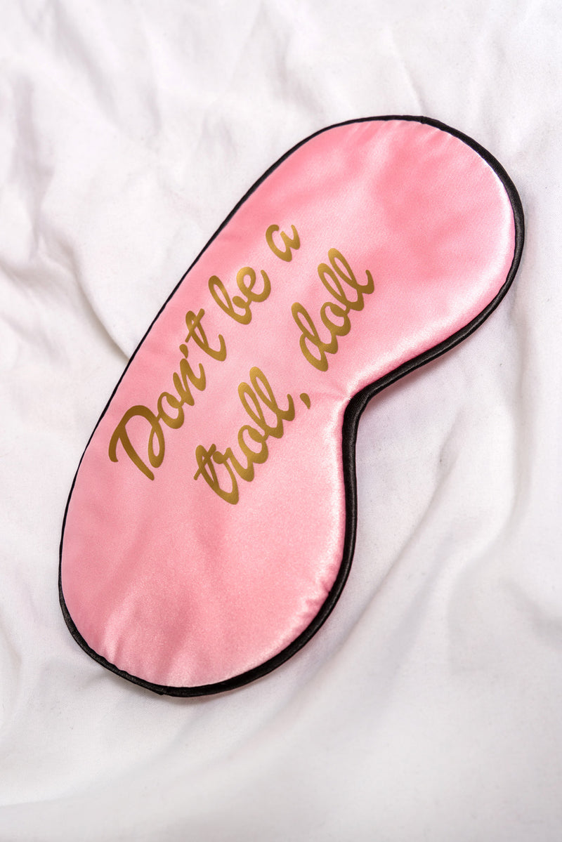 Pink Satin Sleep Eye Mask