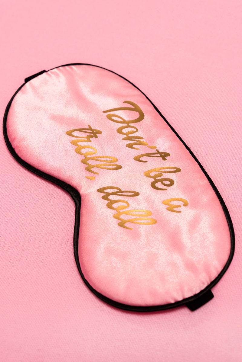 Pink Satin Sleep Eye Mask