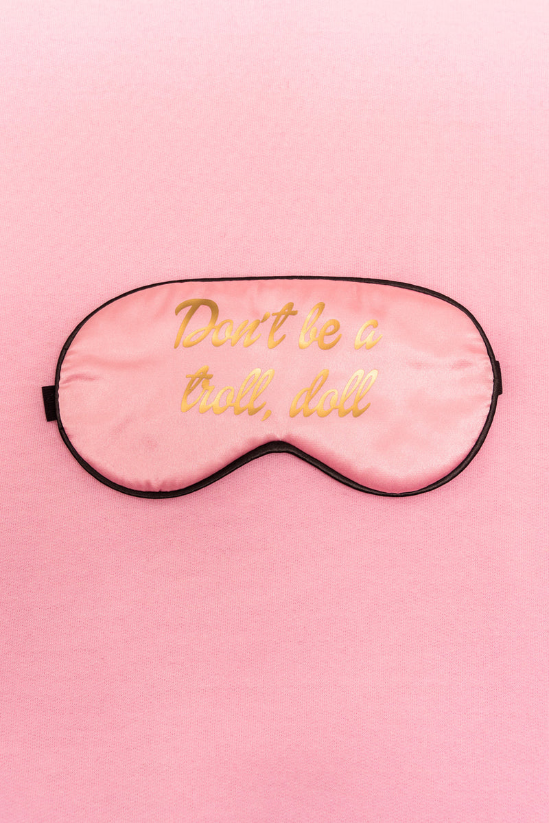 Pink Satin Sleep Eye Mask