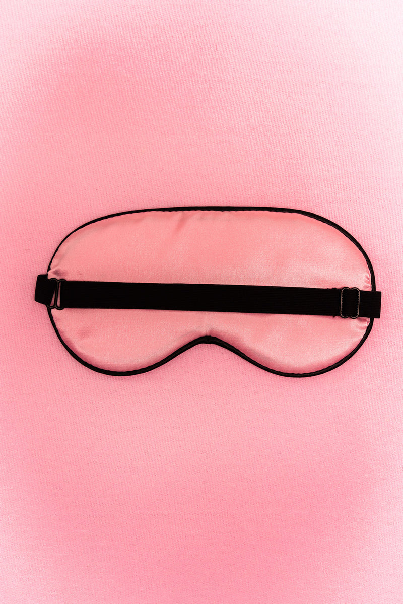 Pink Satin Sleep Eye Mask