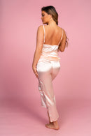 Peach Satin PJ's