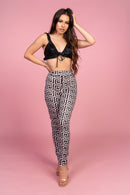 Monochrome Pattern Leggings