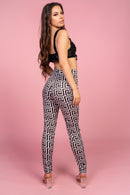 Monochrome Pattern Leggings