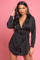 Black Shirt Dress