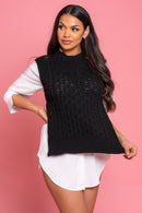 Knitted Vest Jumper