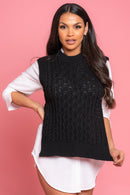Knitted Vest Jumper