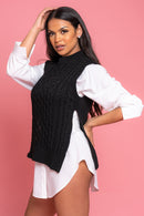 Knitted Vest Jumper