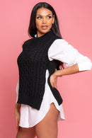 Knitted Vest Jumper