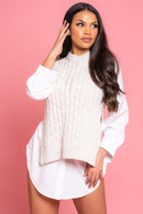 Knitted Vest Jumper
