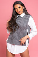 Knitted Vest Jumper