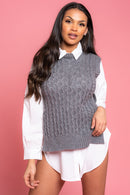 Knitted Vest Jumper