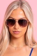Aviator Metallic Sunglasses