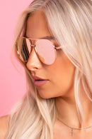 Aviator Metallic Sunglasses
