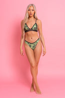 Snake Print Bikini Bottom