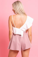 White Frill Crop Top