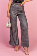Grey Glitter Trousers