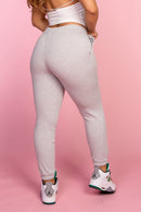 Grey Tie Waist Joggers