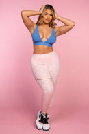 Gold Foil Print Gym Leggings