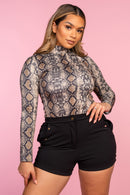 Black Side Button Shorts