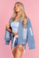 Denim Stud Jacket