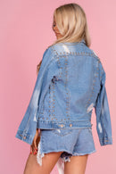 Denim Stud Jacket