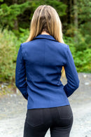 Blue Gold Button Blazer