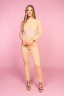 Nude Panel Jumpsuit