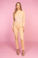Nude Panel Jumpsuit