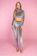Velvet Crop Lounge Set