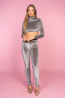 Velvet Crop Lounge Set