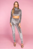 Velvet Crop Lounge Set