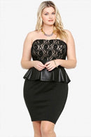 Lace Peplum - Mirror Image Style