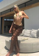 Ripped Fringe Trousers